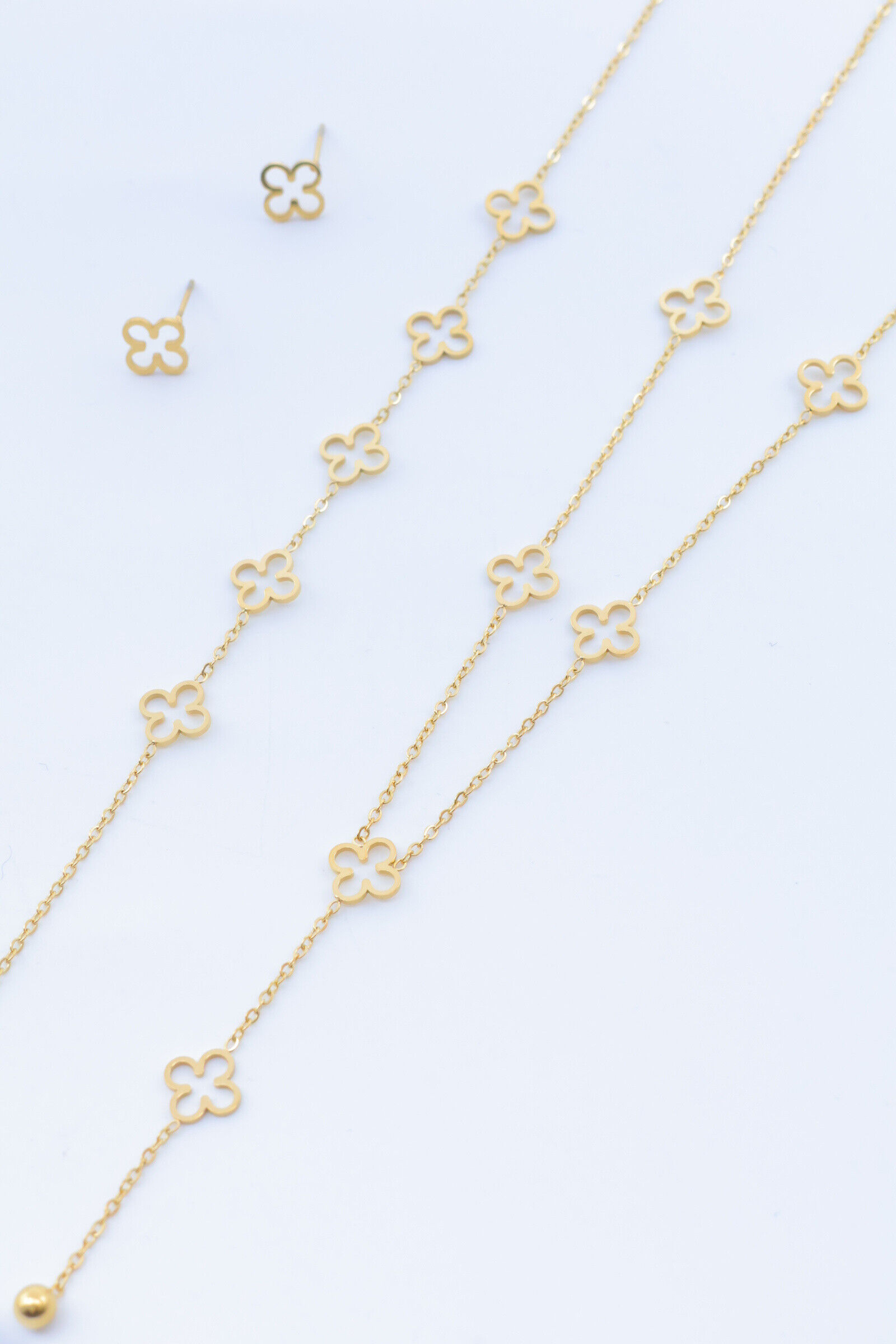 Edelstahl Schmuckset - V379E(2)