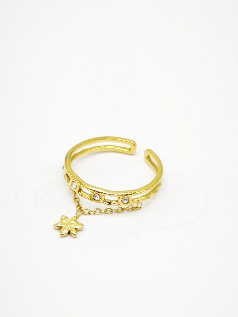 Verstellbarer Edelstahlring - W37