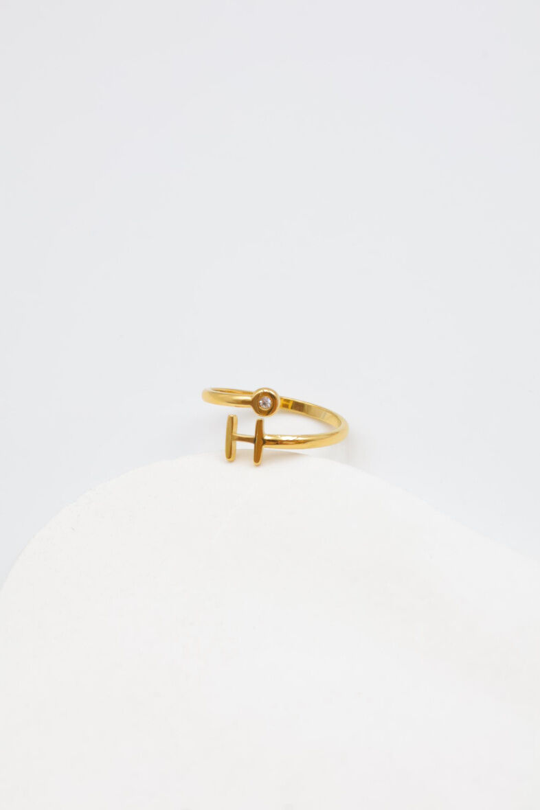 Verstellbarer Edelstahlring - Y112