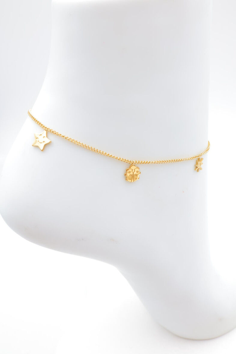 Edelstahl Fußkettchen - Y128