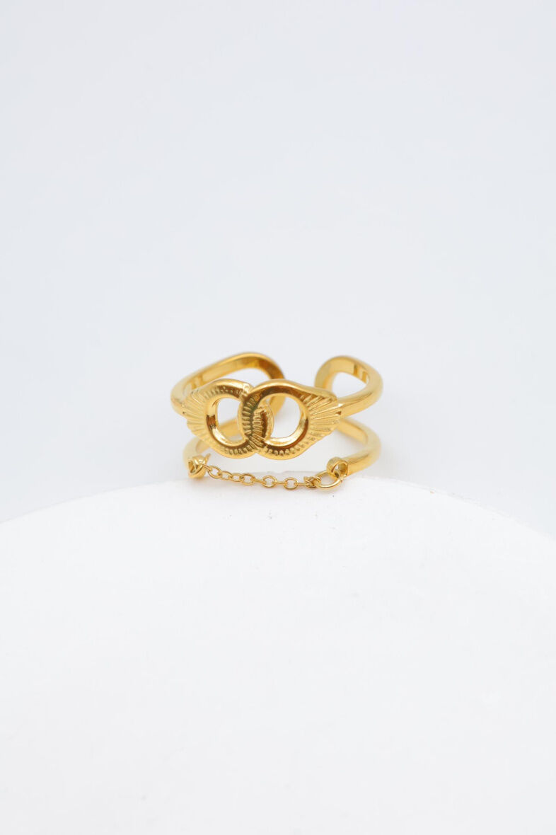 Verstellbarer Edelstahlring - Y131