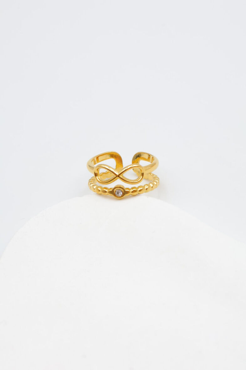 Verstellbarer Edelstahlring - Y135