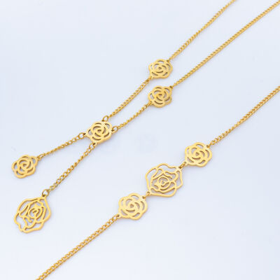 Conjunto de joyas de acero inoxidable - Q08E
