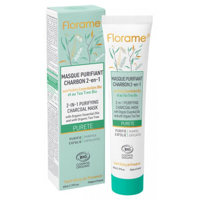 Maschera purificante al carbone 2 in 1