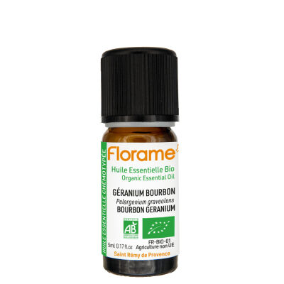 Olio essenziale di geranio bourbon biologico (rosato)
