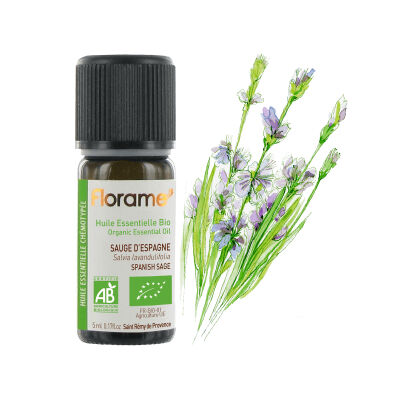 Olio essenziale di salvia spagnola biologica (con cineolo)