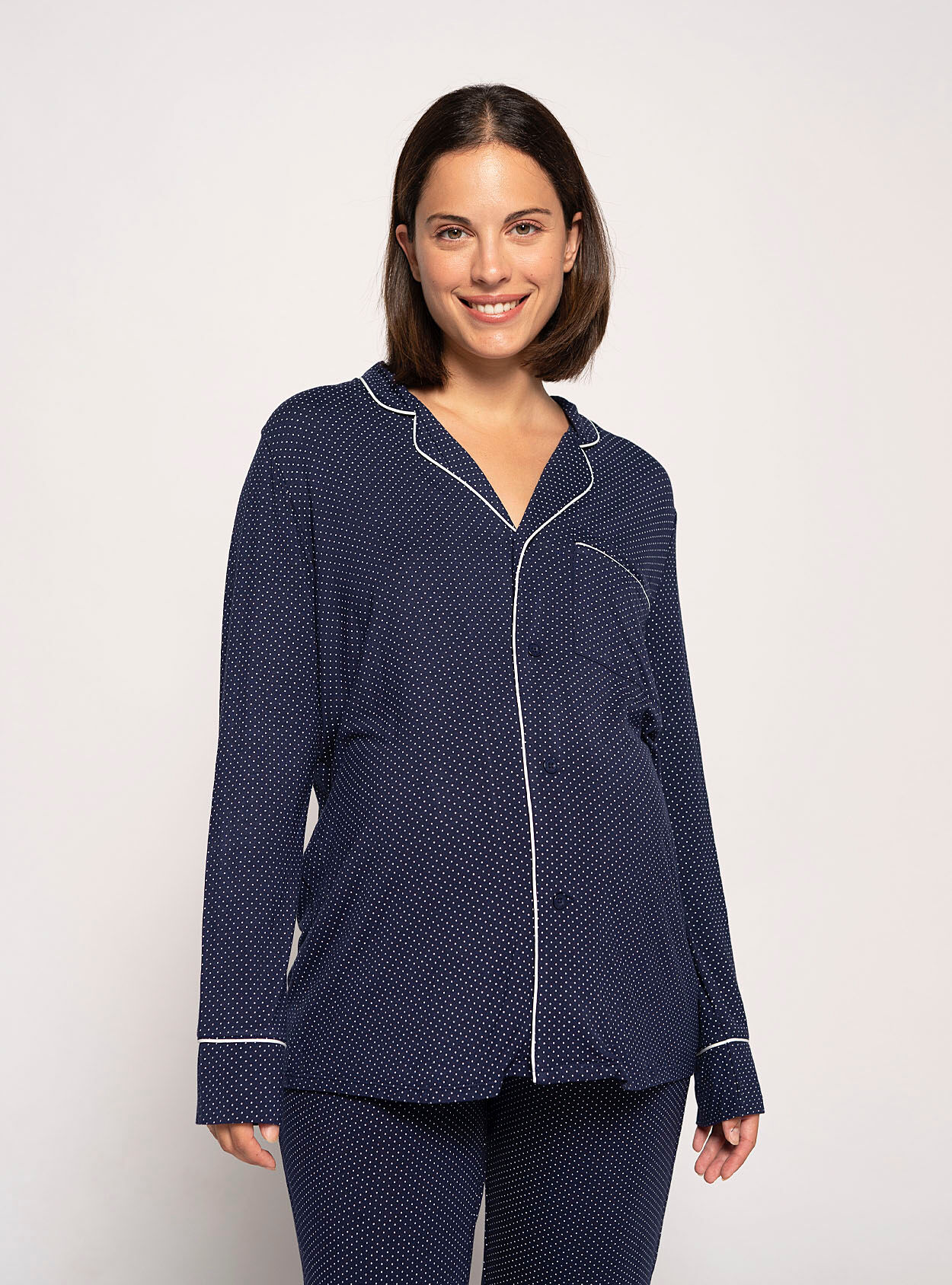 Camicia da pigiama a pois