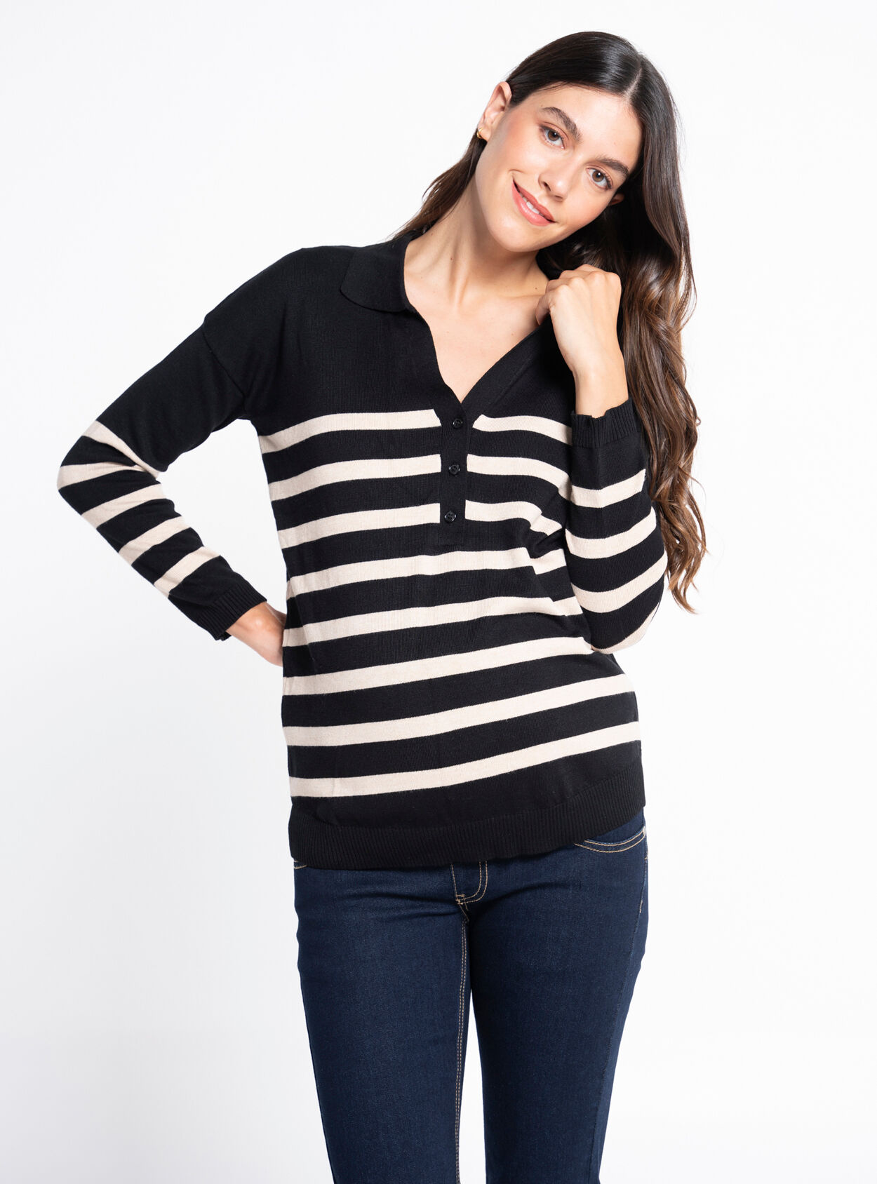 Maglione premaman lavorato a maglia