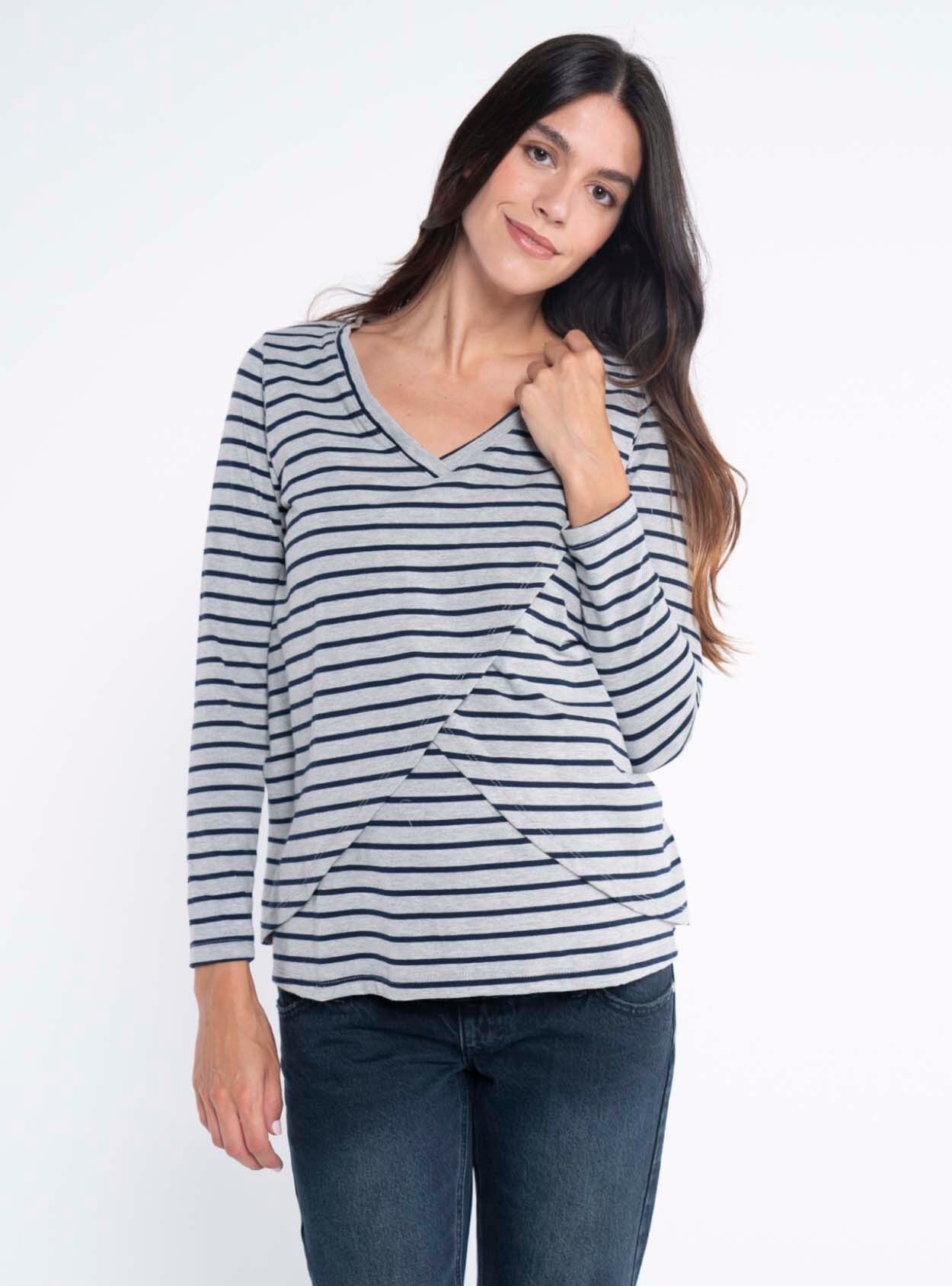 Maglietta incrociata per allattamento