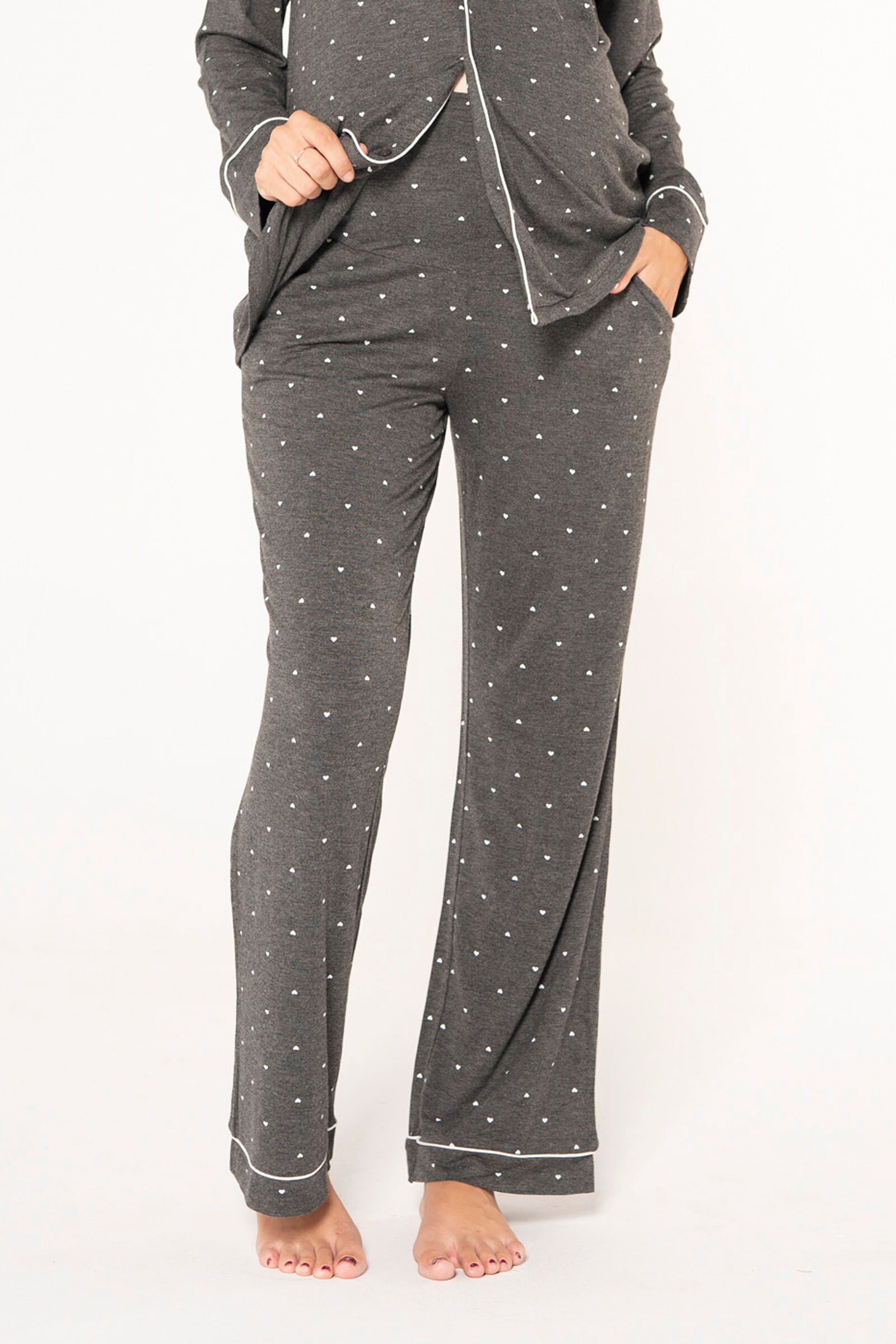 Pyjamahose mit Herzen