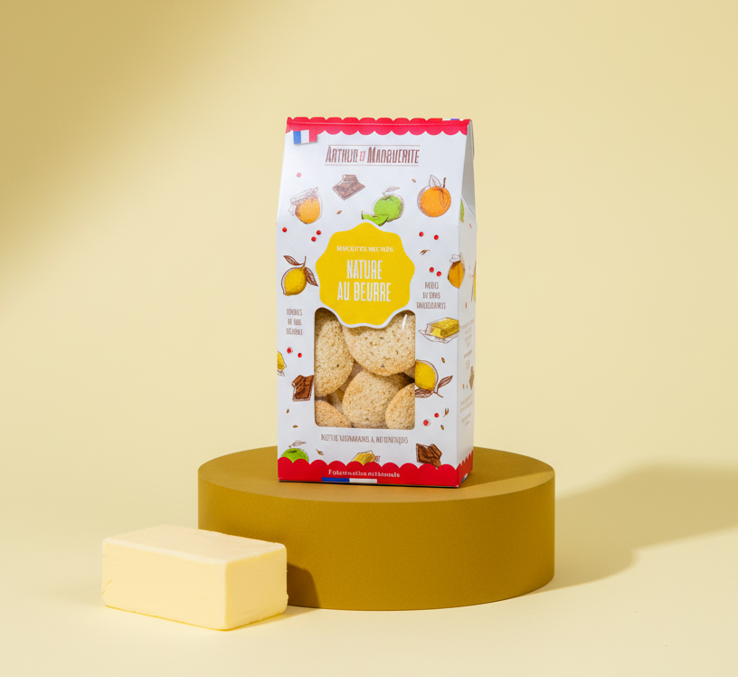 Süße Kekse mit natürlichem Buttergeschmack - 130g Beutel