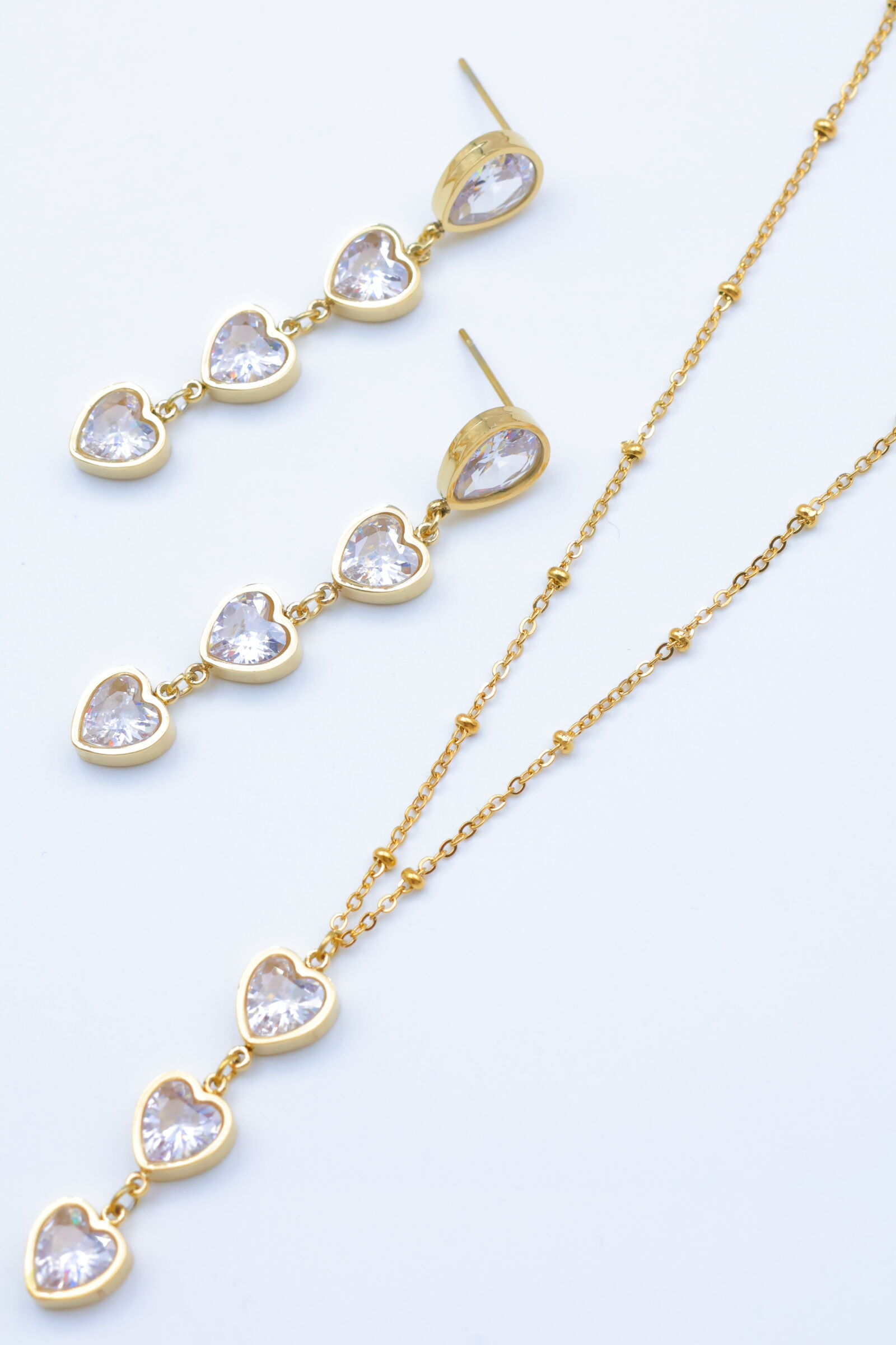 Edelstahl Schmuckset - L37E