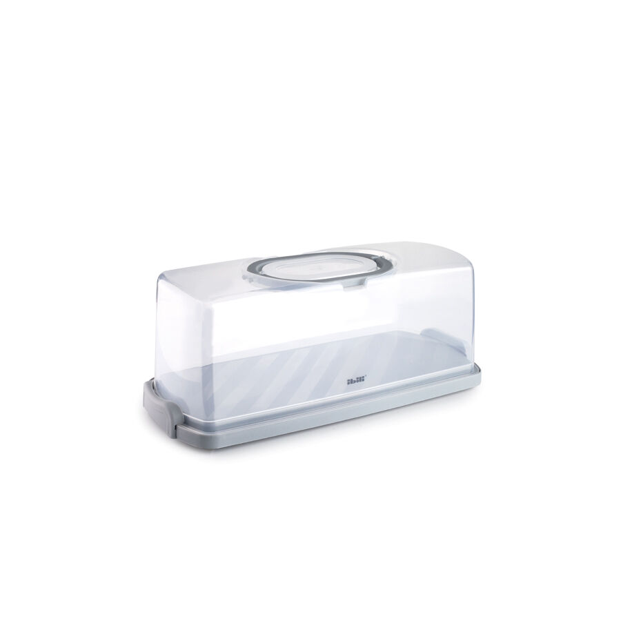 IBILI - Porta torta rettangolare 36x16x13,30 cm - Plastica con manico pieghevole