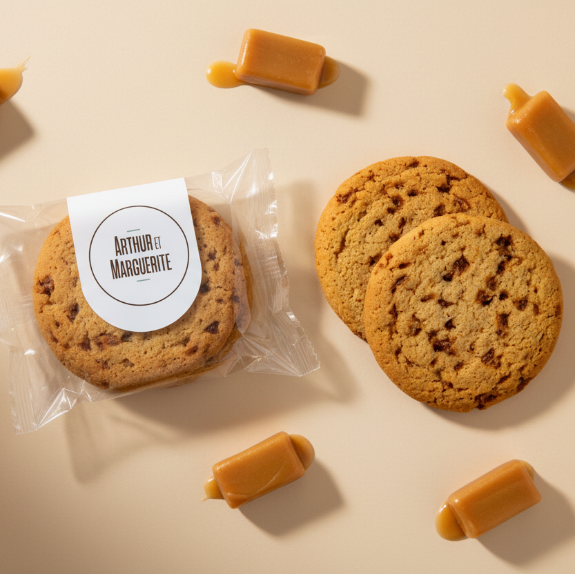 Keksbeutel mit 2 Keksen mit Karamellgeschmack – 60 g