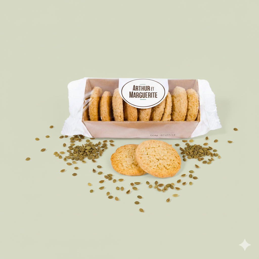 Süße Kekse in einer Schale mit Anisgeschmack - 65 g