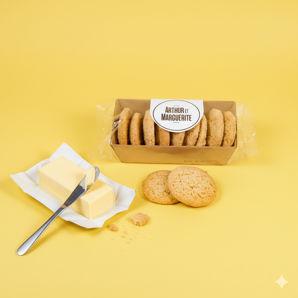 Süße Kekse in einer Schale, einfacher Buttergeschmack - 65 g