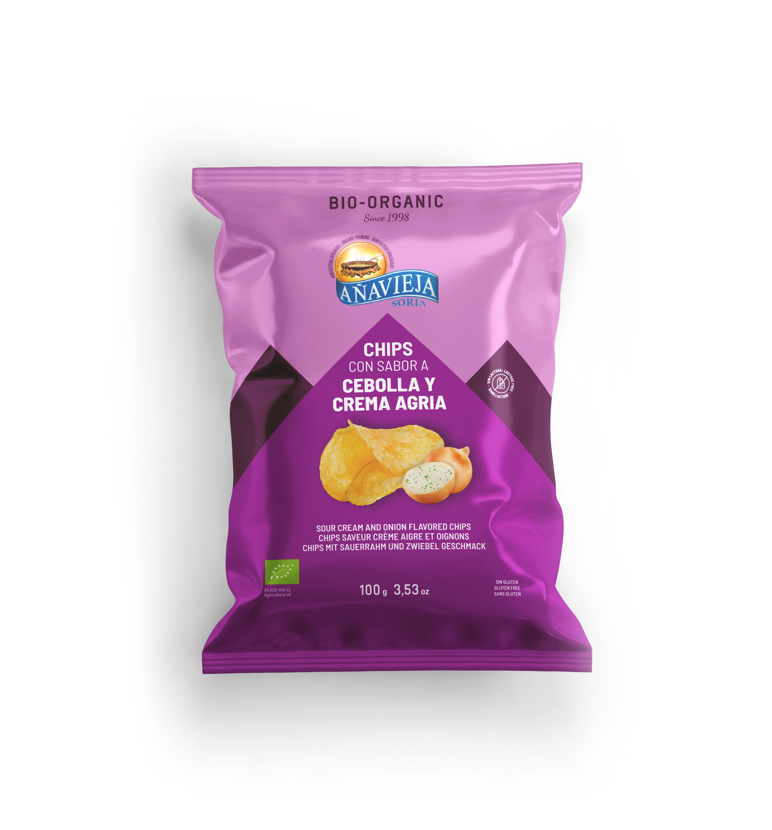 Cream and onion chips 100g