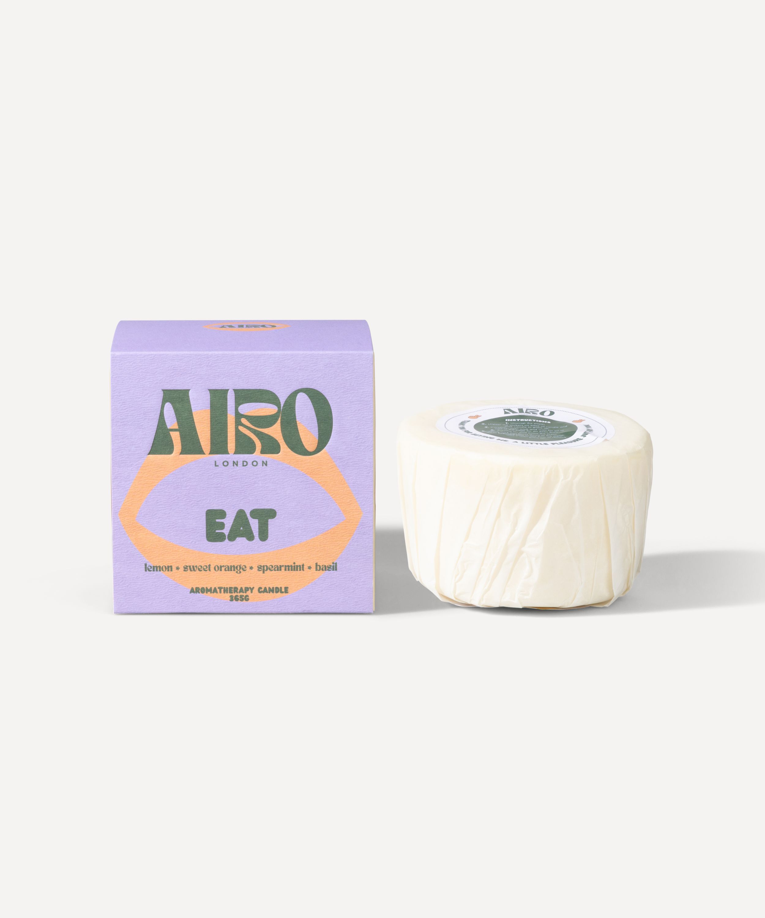 Recambio de vela grande de cera de soja - Mezcla de aromaterapia EAT por 365 g