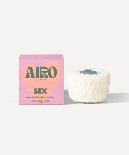Large soy wax candle refill - SEX aromatherapy blend - 365g
