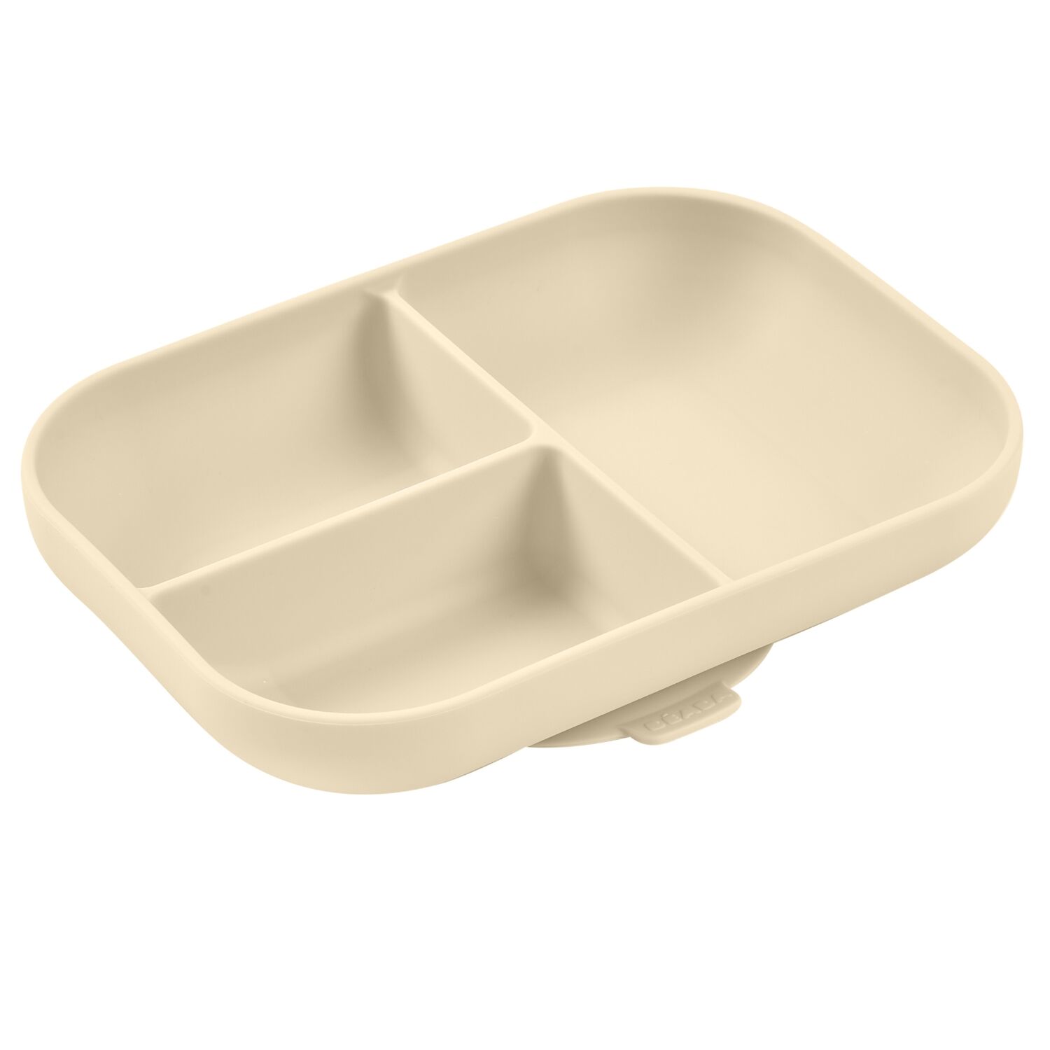 BEABA, Compartmentalized silicone plate - Clay