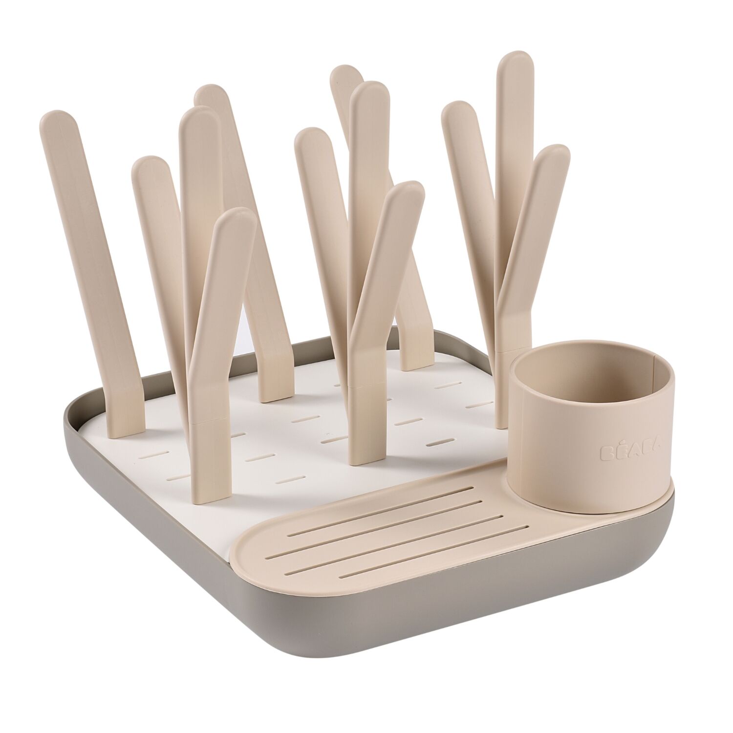 BEABA, Forest Baby Bottle Drainer - Clay Earth