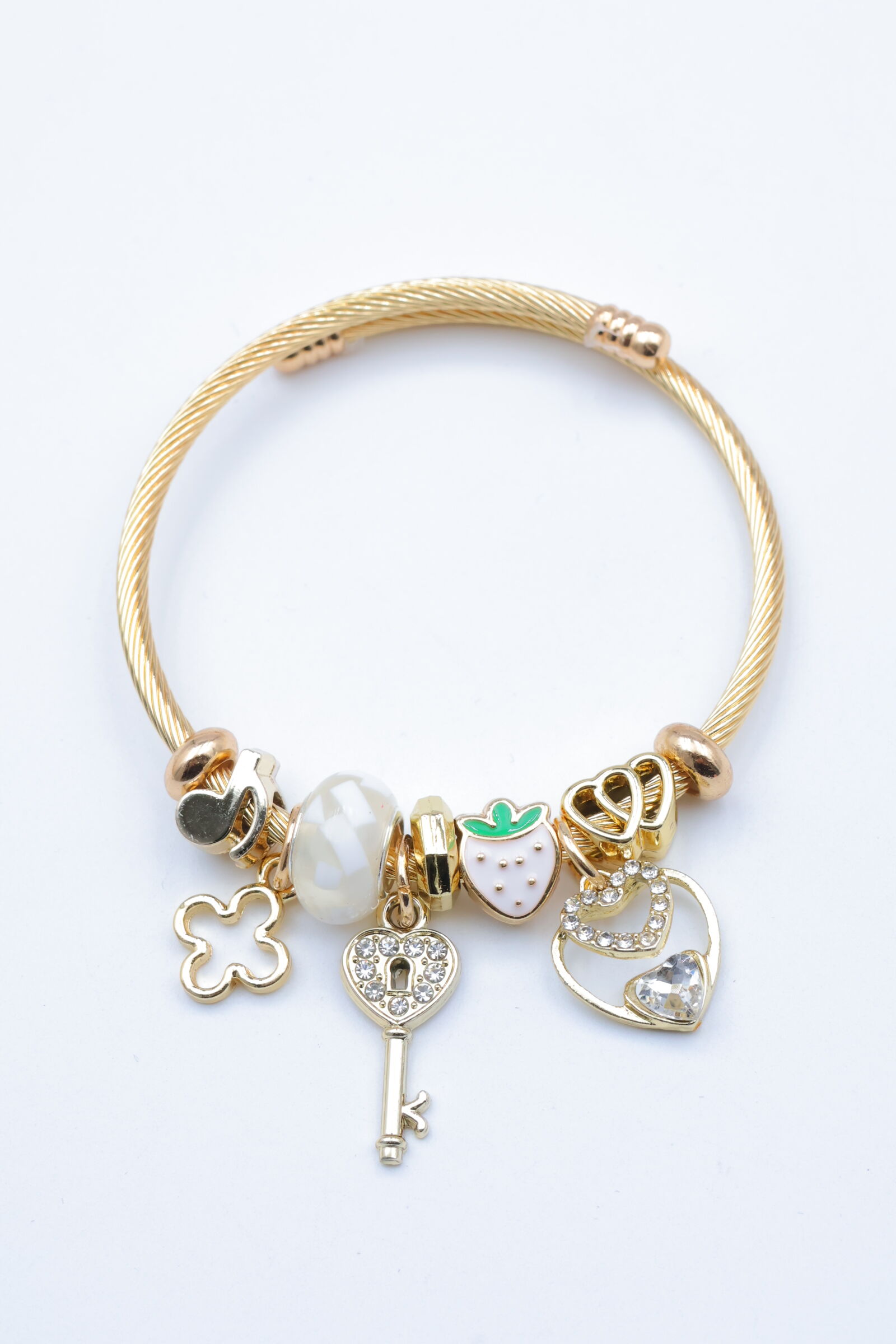 Starres Metall-Charm-Armband - ZG1