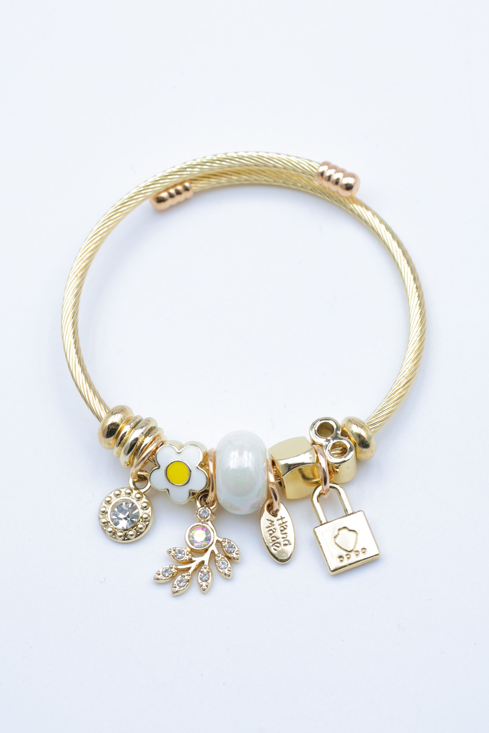 Starres Metall-Charm-Armband - ZG3