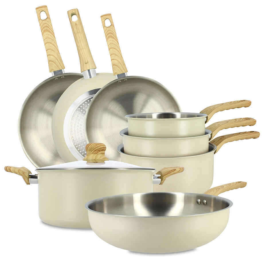 8-piece easynox set in stainless steel and foam-coated aluminum