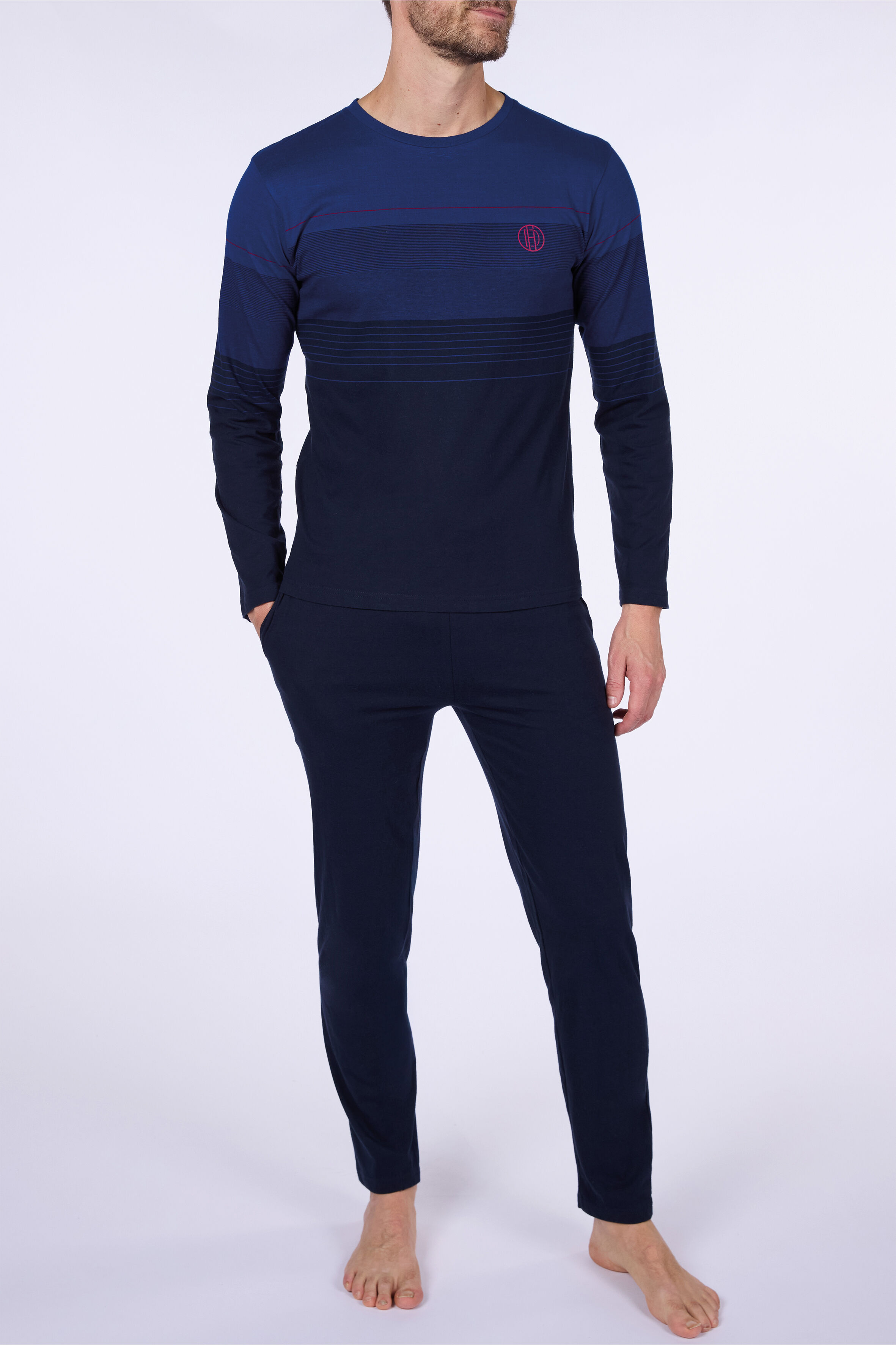 Lot de 18 - Pyjama Homme Manches Longues – Daniel Hechter – Réf. HH.ONIC.PY