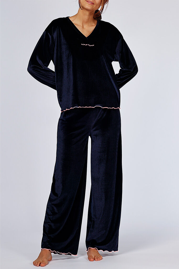 Lot de 18 - Pyjama Femme en Velours Naf Naf – Réf. NF.ICONE.PYV