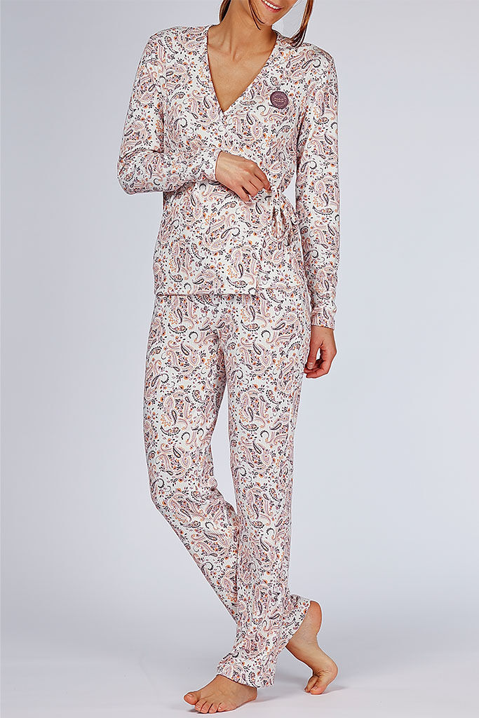 Lot de 18 - Pyjama Femme à Motifs Paisley Naf Naf – Réf. NF.PATCH.PYK