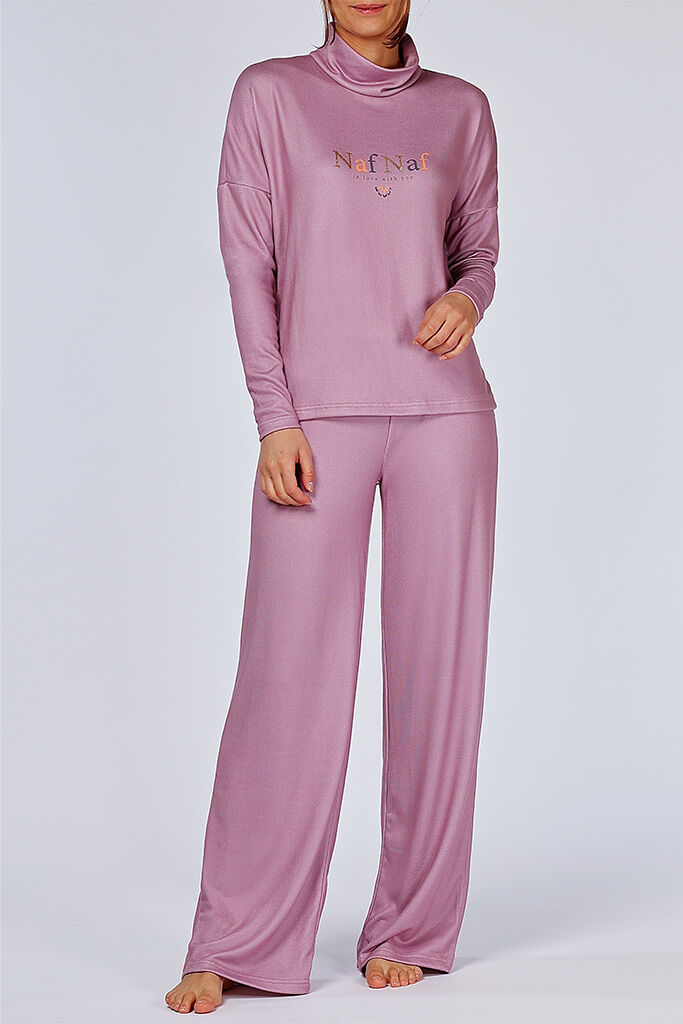 Lot de 18 - Pyjama Femme Col Roulé Naf Naf – Réf. NF.PATCH.PYK2