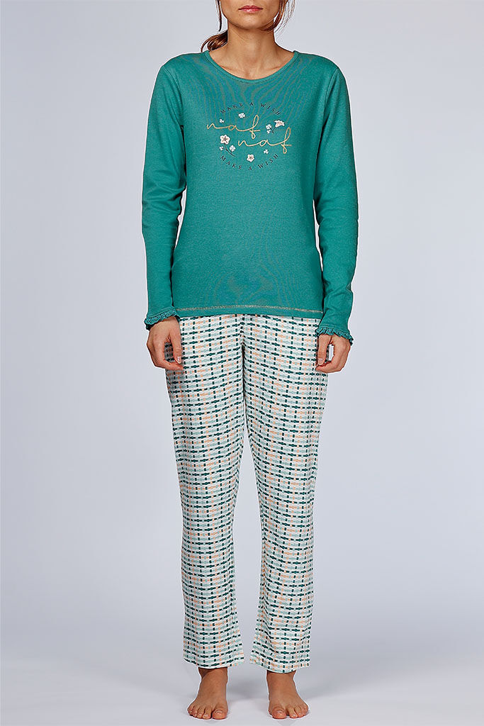 Lot de 18 - Pyjama Femme "Make a wish" Naf Naf – Réf. NF.TWEED.PYK