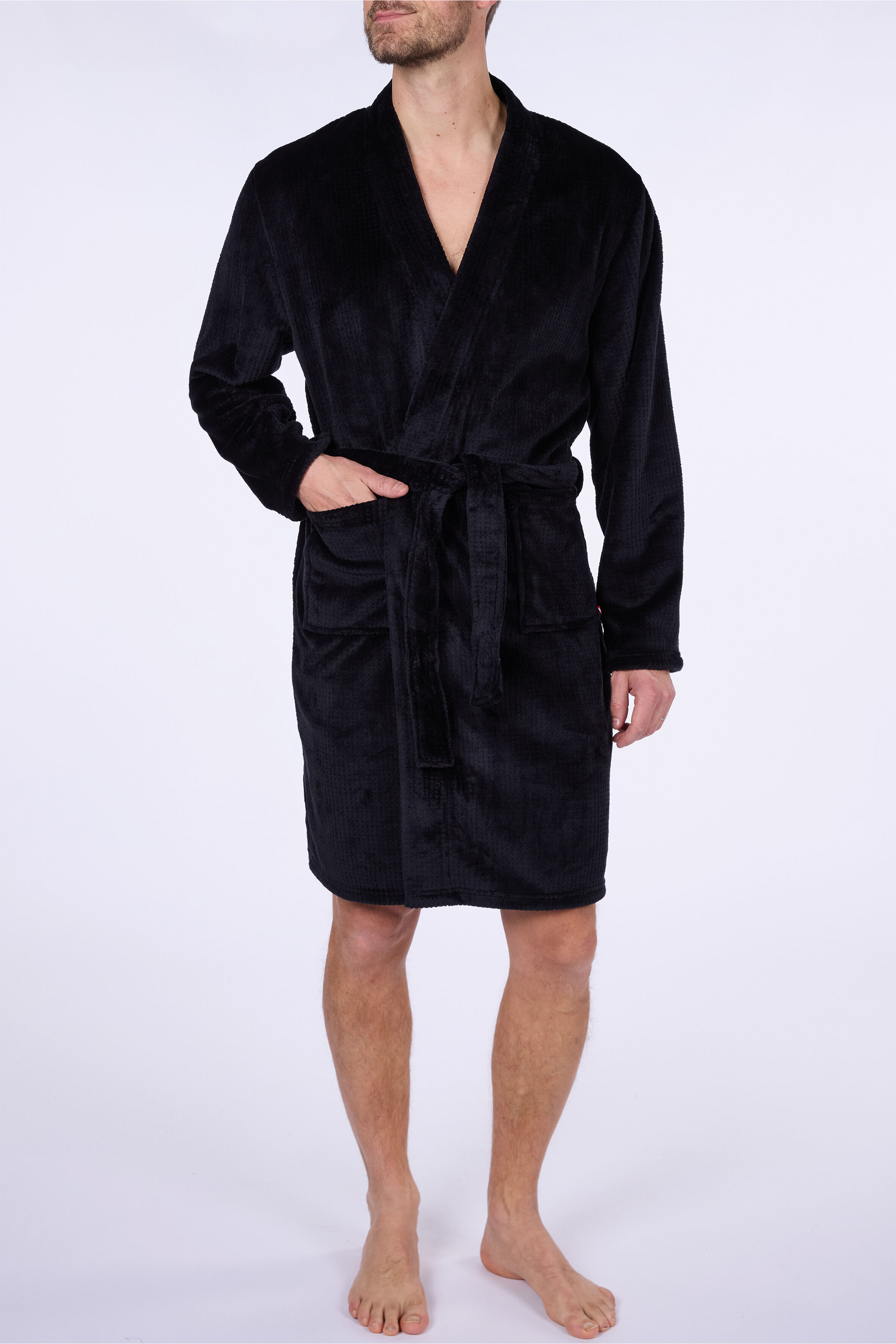 Lot de 18 - Peignoir Homme en Fourrure Embossée – Marque DODO - Réf. DH.ECLI.RCF