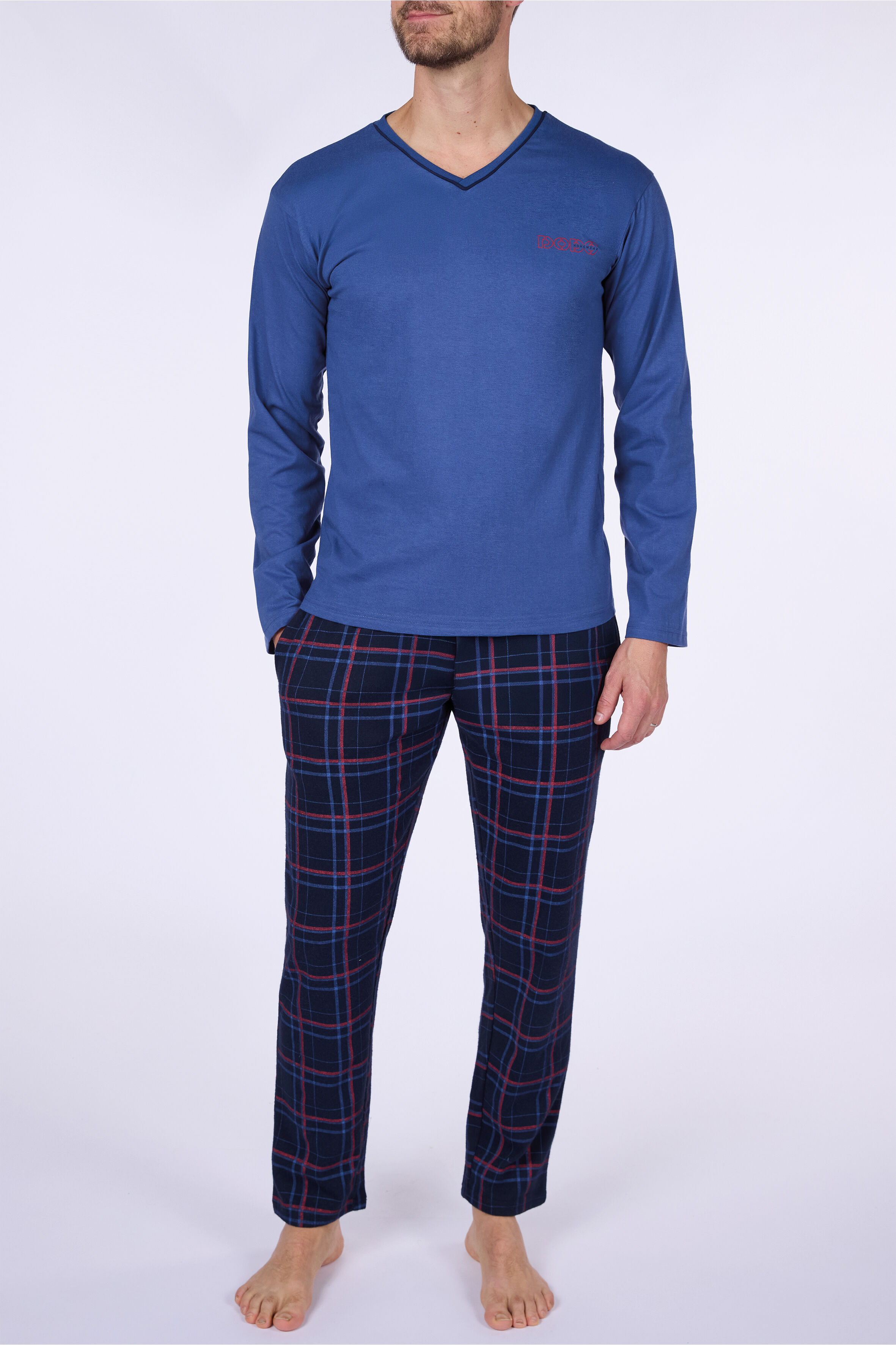 Lot de 18 - Pyjama Homme à Col V – Marque DODO - Réf. DH.HARMO.PYK