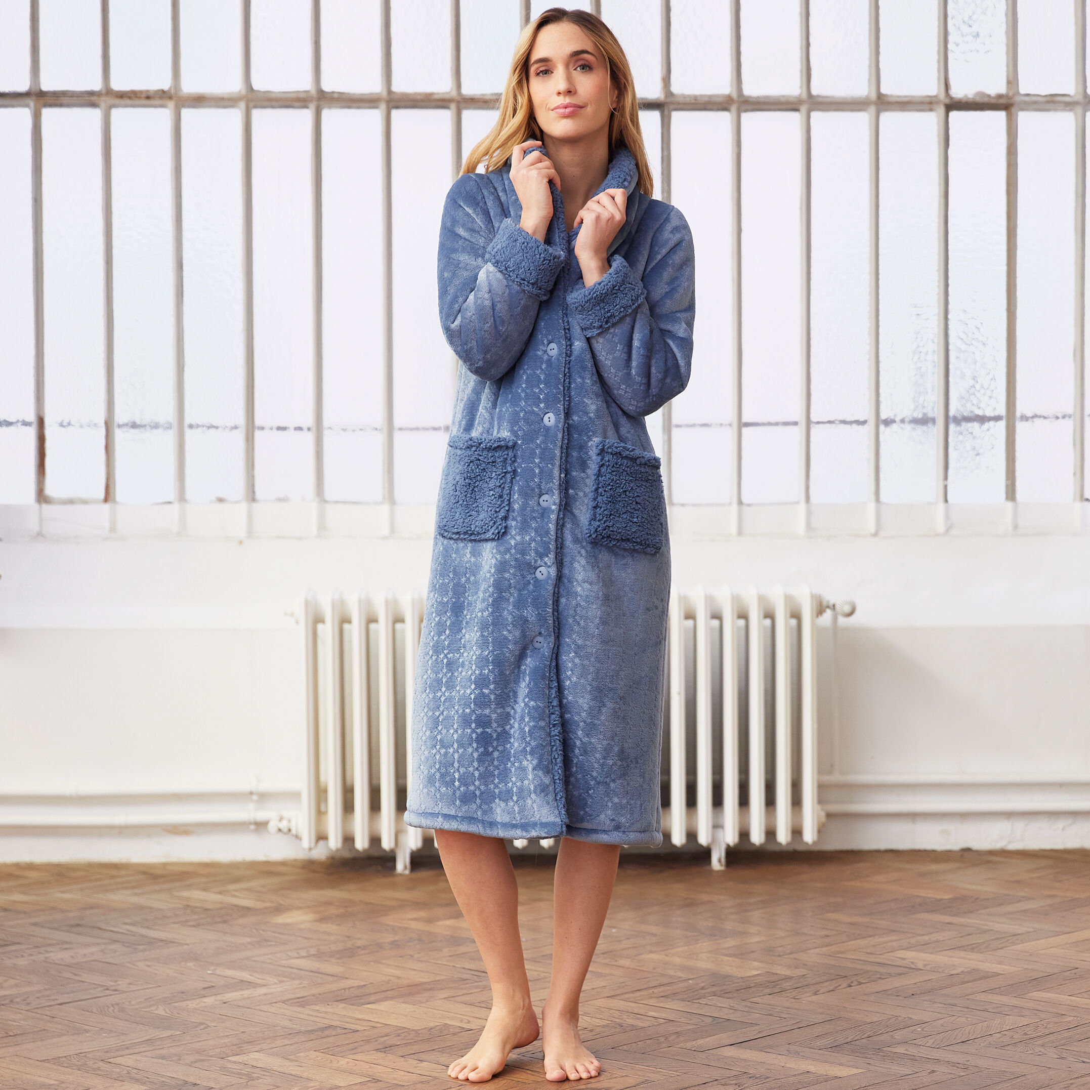 Peignoir Femme Manches Longues – CANAT – Réf. CA.BETH.RCF