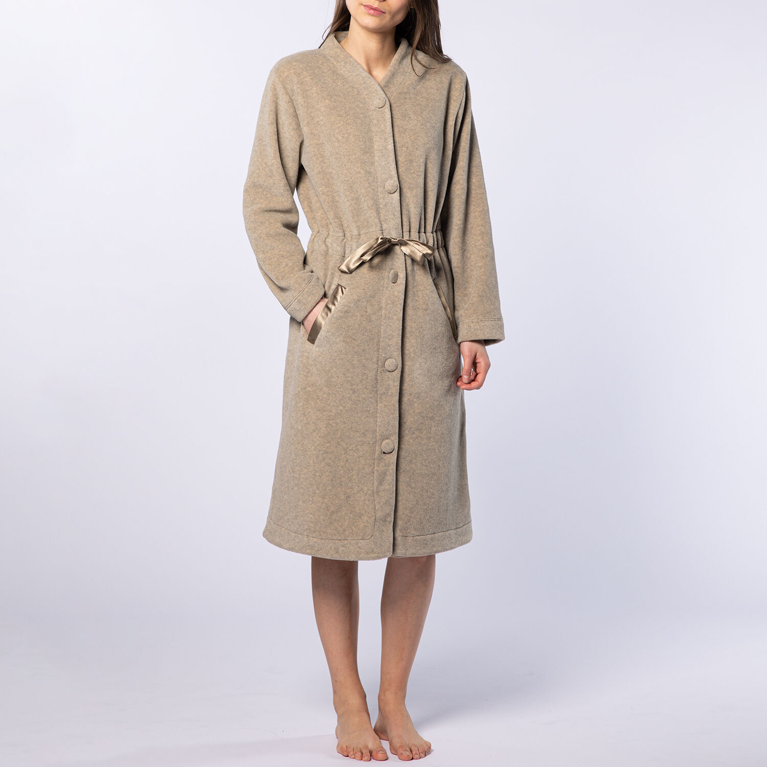 Peignoir Femme Long en Micropolaire – CANAT – Réf. CA.MICRO.RCP