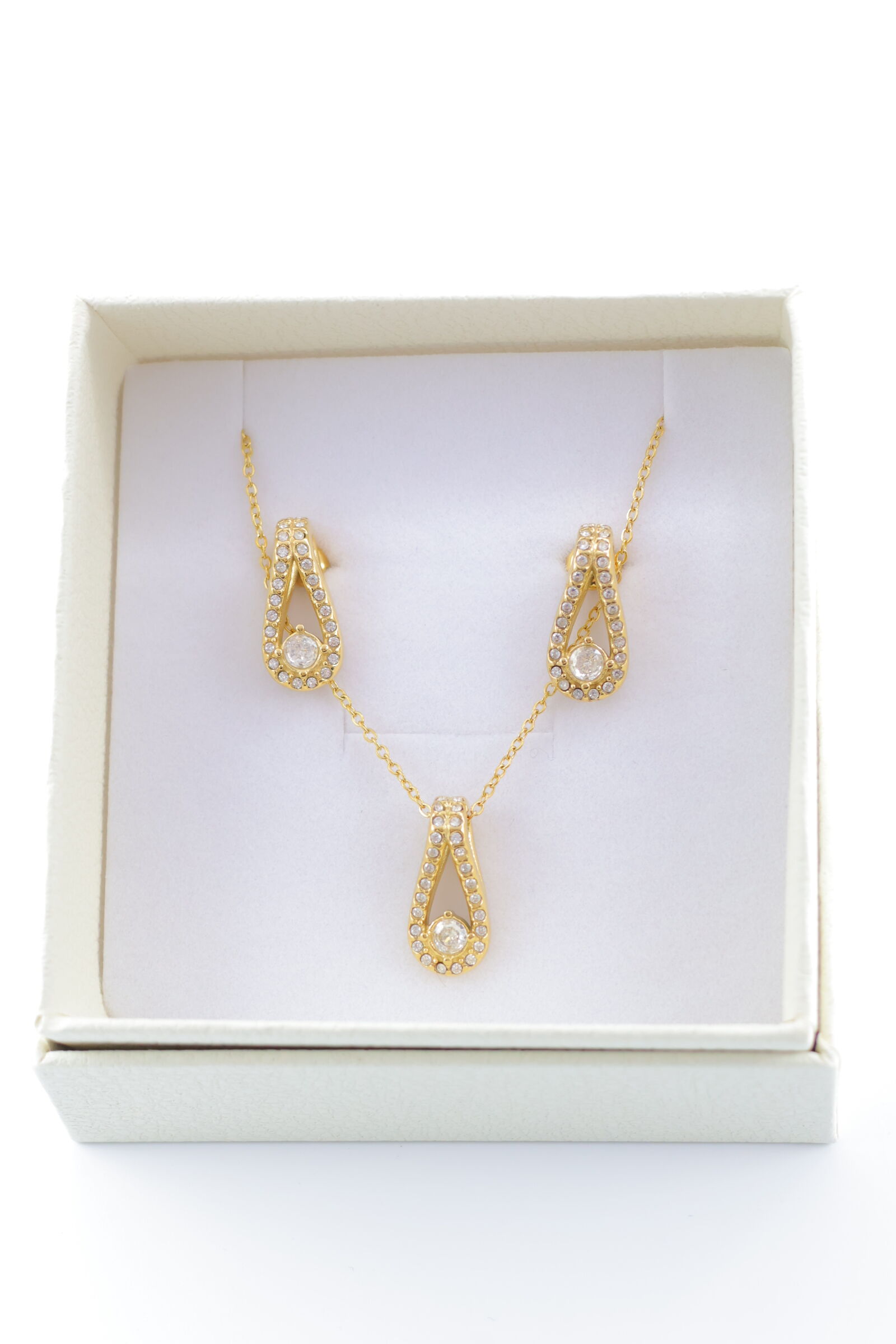 Set di gioielli con scatola in acciaio inossidabile - A2233EB