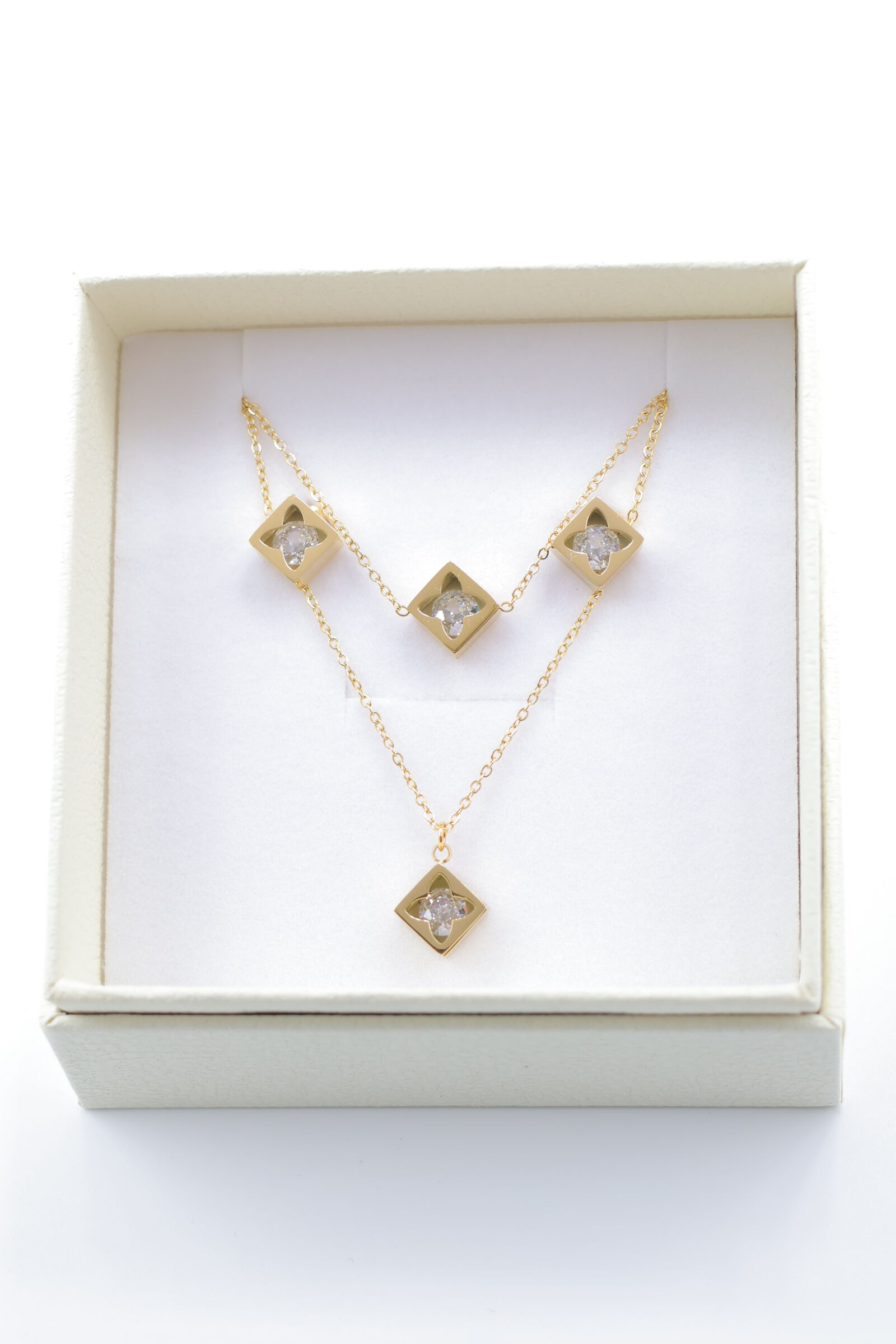 Set di gioielli con scatola in acciaio inossidabile - B35EB