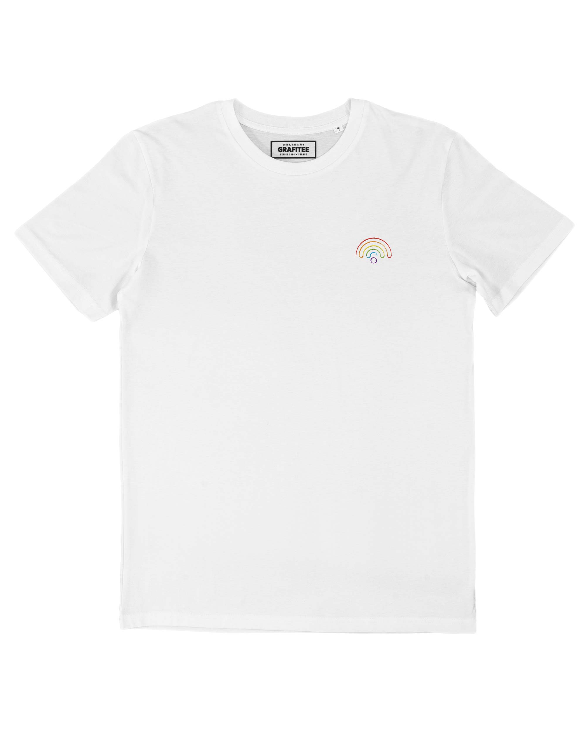 Camiseta bordada Love Connection, 100% algodón orgánico