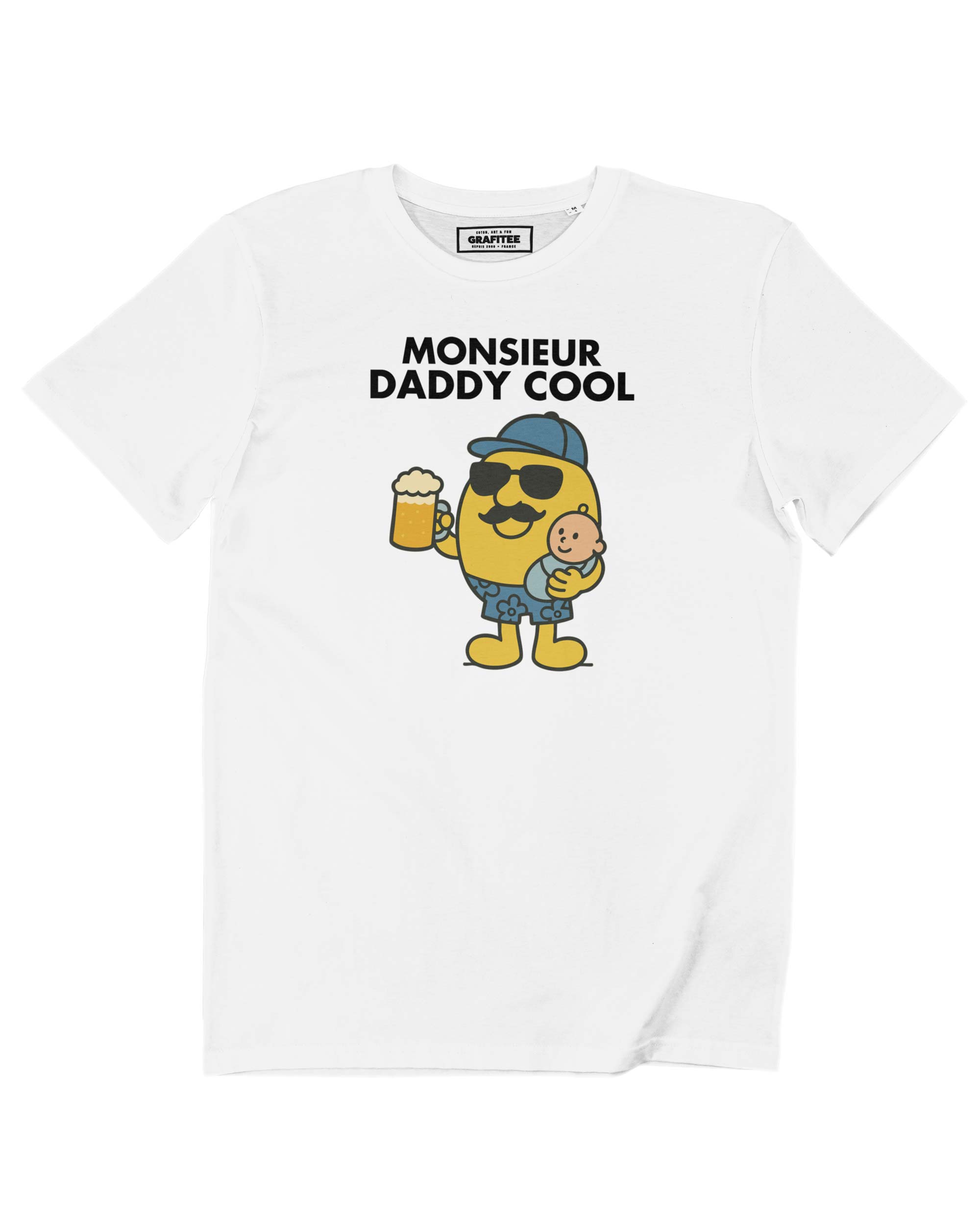 Camiseta Monsieur Daddy Cool 100% orgánica para papás relajados