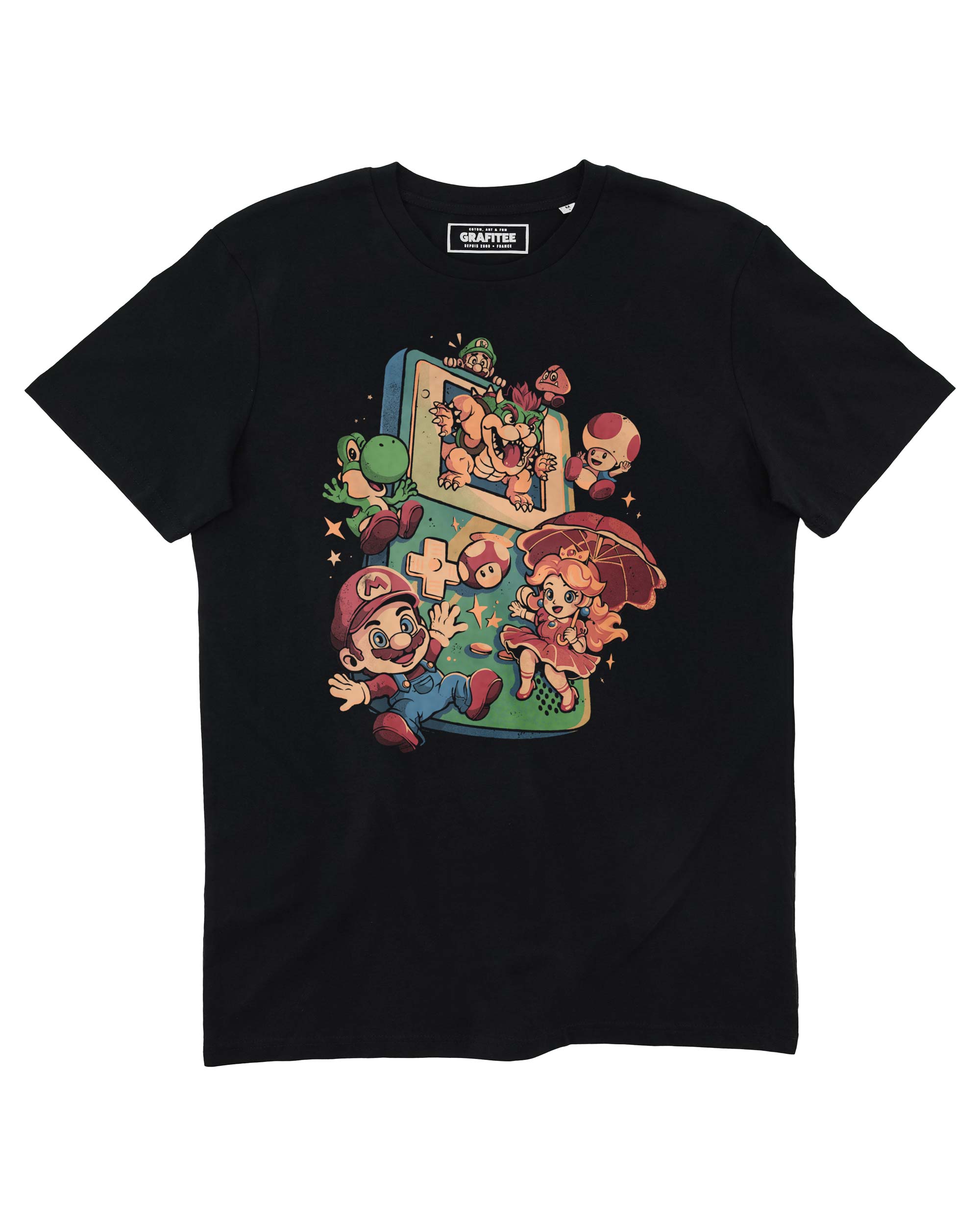 Camiseta negra de Plumber Game, 100% algodón de primera calidad