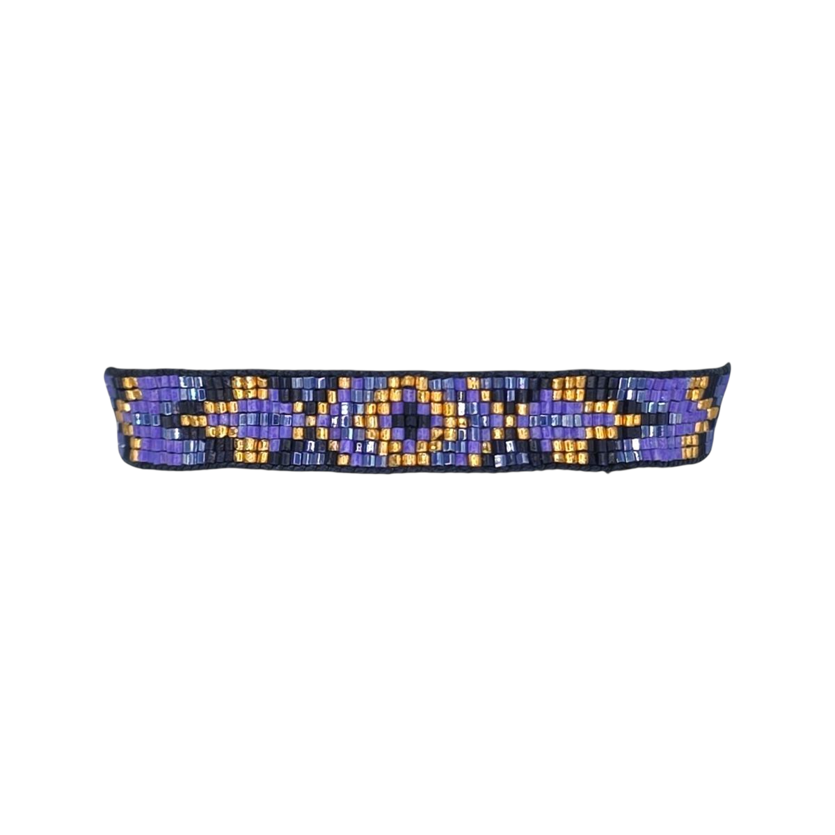 BRACCIALE CON PERLINE AZTECE VIOLA