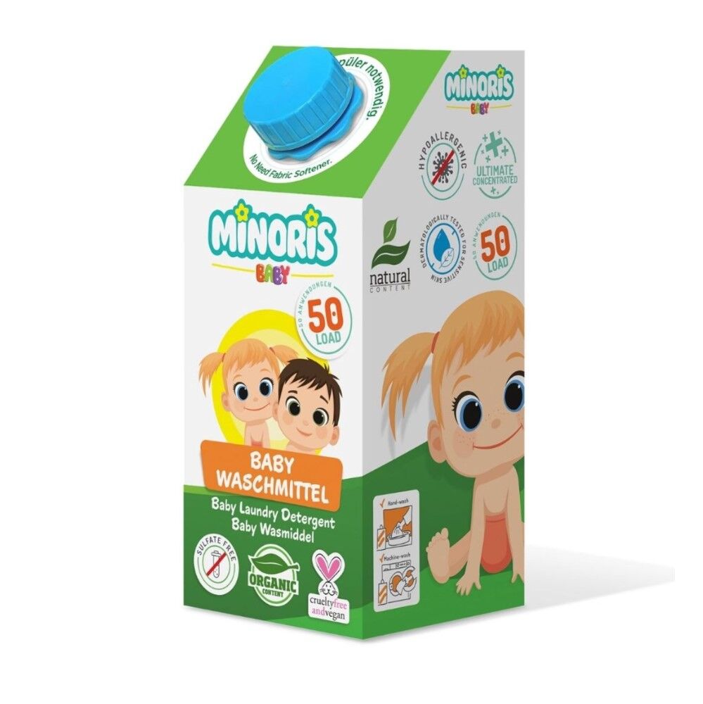 Minoris Baby Laundry Detergent 1L - 50 LOUD