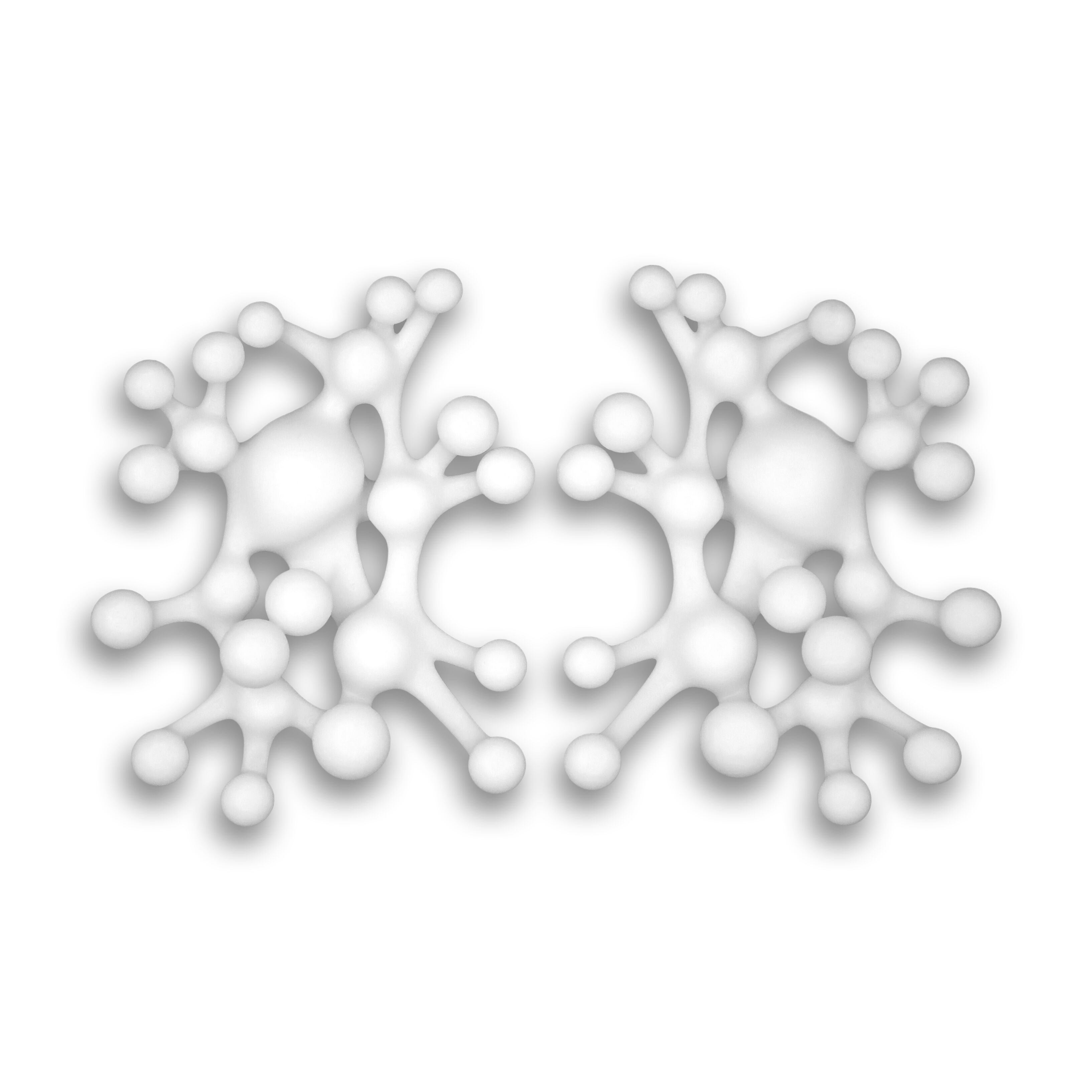 Orecchini Pulse 4,5cm bianchi