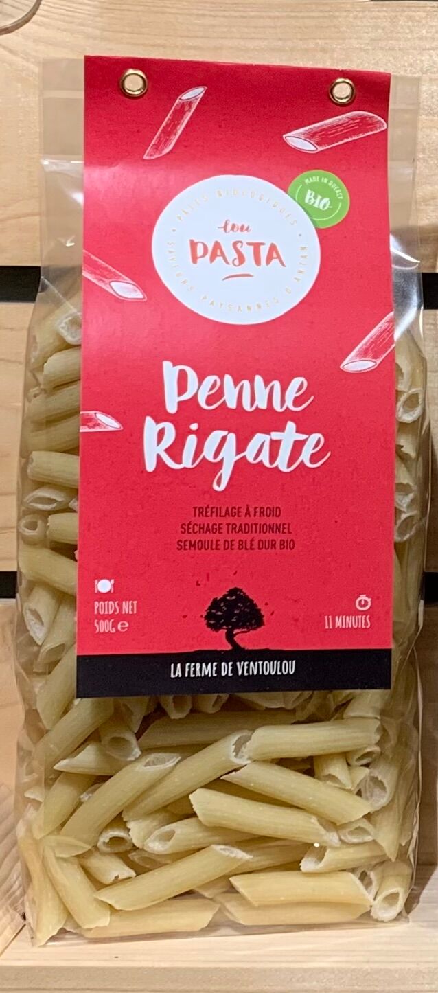 Pâtes - Penne Rigate bio nature 500g