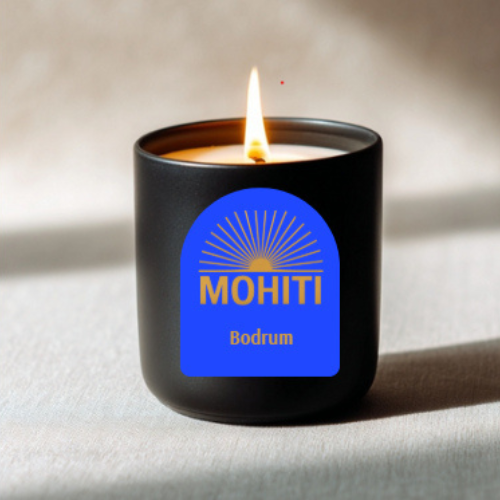 Candela Bodrum - Menta e foglia di fico