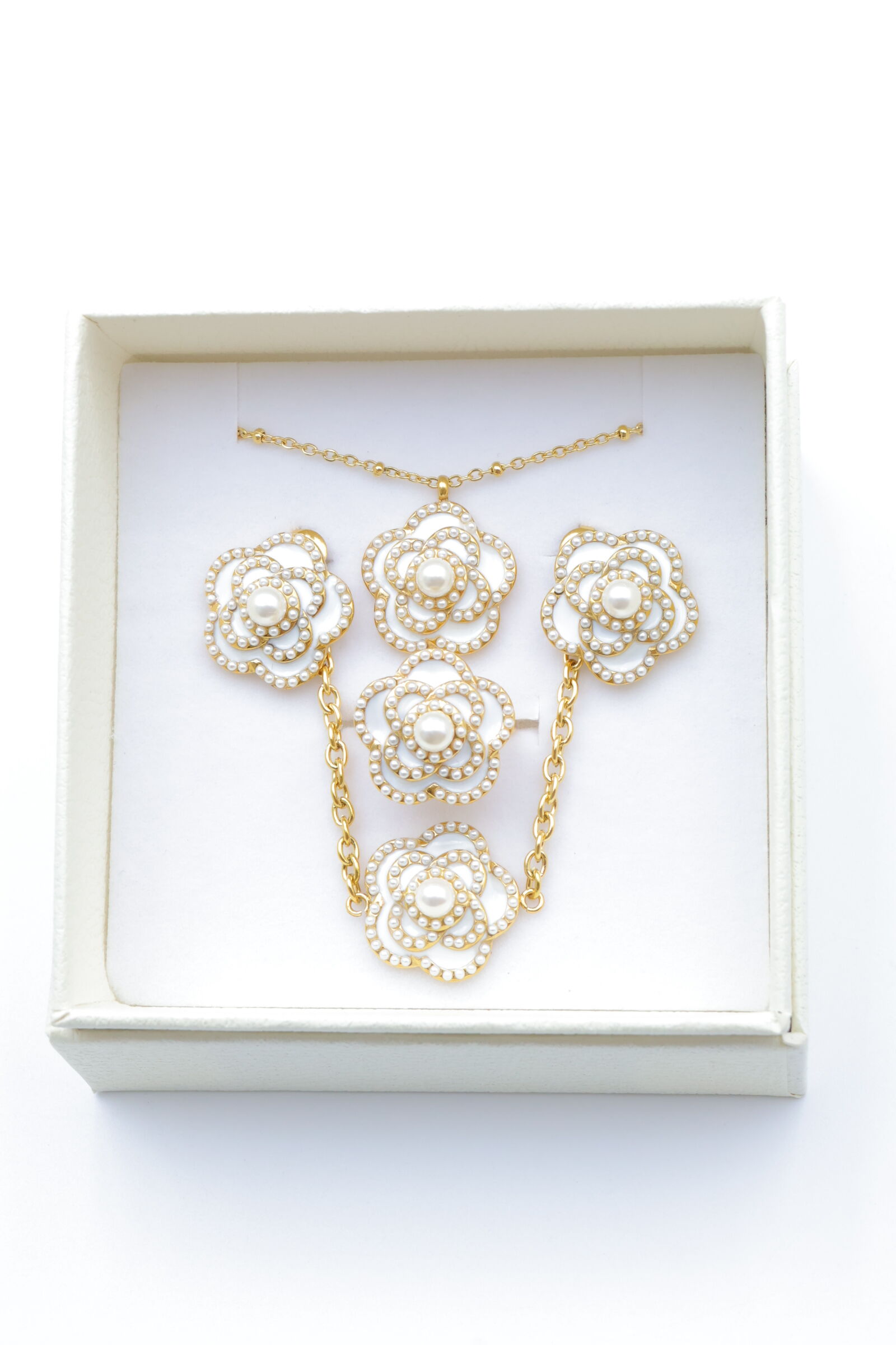 Conjunto de joyería con caja de acero inoxidable - A2266EB