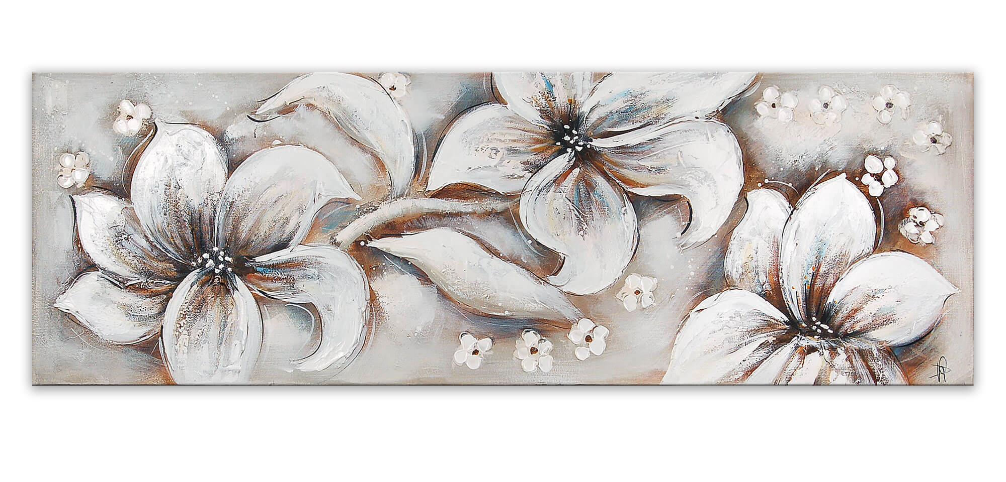 ADM - Tableau « Trois fleurs blanches »