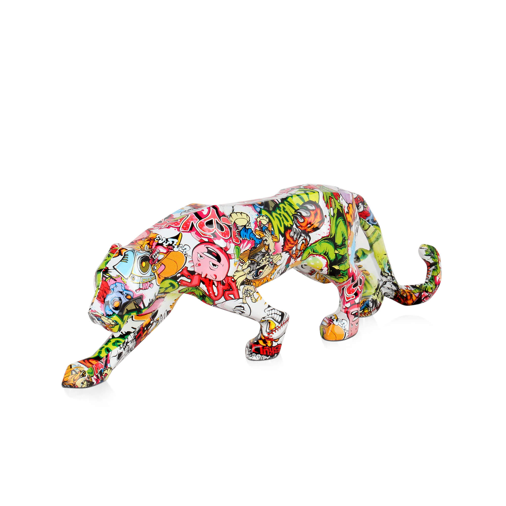 ADM - 'Faceted Panther' Resin Sculpture